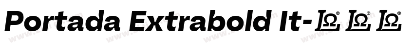 Portada Extrabold It字体转换